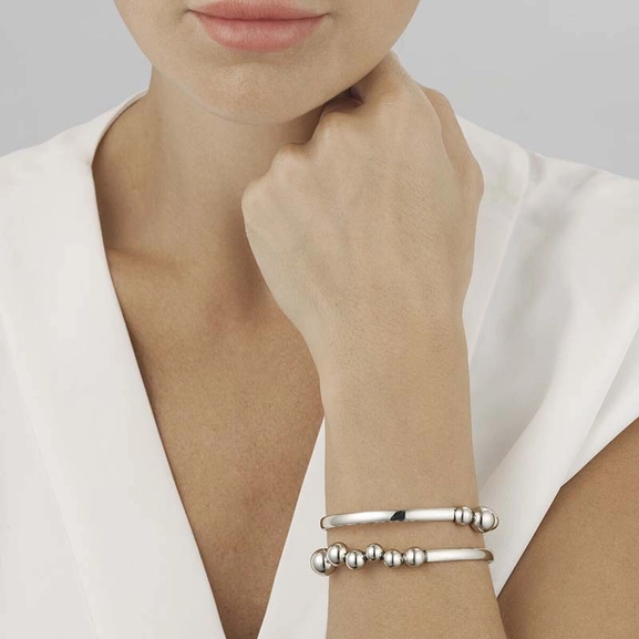 Moonlight Grapes Dubbel Armring - Georg Jensen armband - Snabb frakt & paketinslagning - Nordicspectra.se