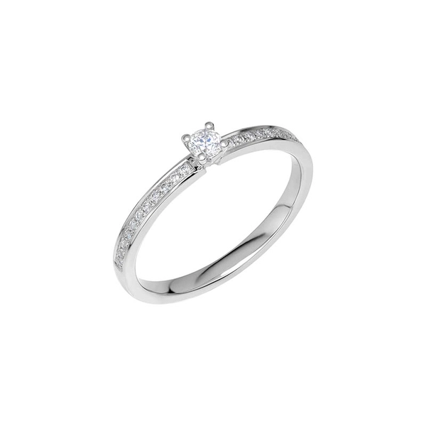 Glimmer A02 White Gold - Wedding & engagement rings - Schalins - Scandinavian design - Nordic Spectra