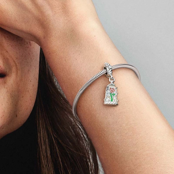 Disney Die Schöne und das Biest Verzauberte Rose Charm-Anhänger von PANDORA, Schneller Versand - Nordicspectra.de