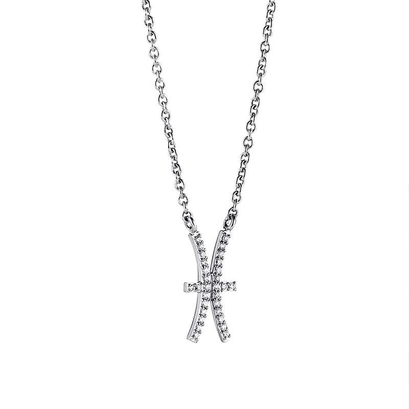 Efva Attling - Double Trouble & Stars Necklace White Gold