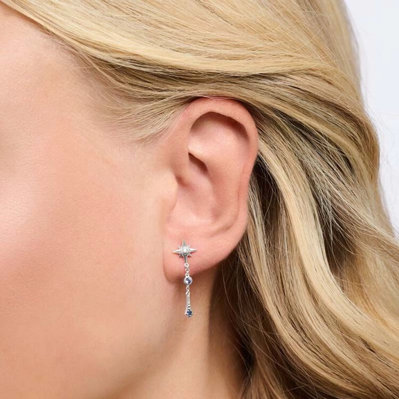 Ohrringe Royalty Stern Mit Steinen Silber von Thomas Sabo, Schneller Versand - Nordicspectra.de