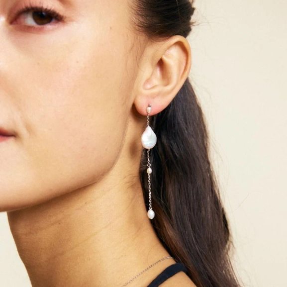 Ocean Earrings L Steel - Edblad - Snabb frakt & paketinslagning - Nordic Spectra