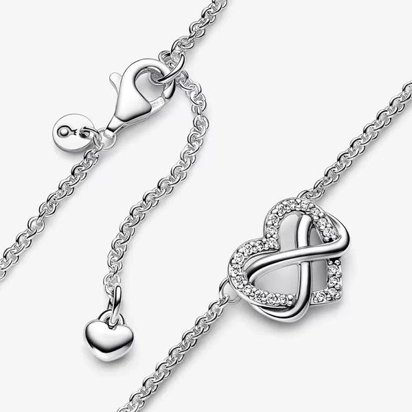 Glittrande Halsband med Evighetstecken - PANDORA - Snabb frakt & paketinslagning - Nordic Spectra