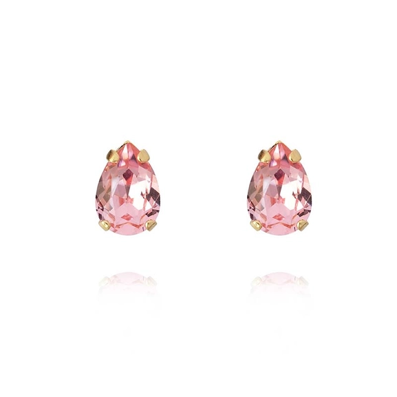 Petite Drop Stud Earrings Gold Light Rose - Caroline Svedbom - Snabb frakt & paketinslagning - Nordicspectra.se