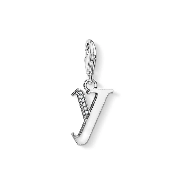 Charm-Anhänger Buchstabe Y Silber von Thomas Sabo, Schneller Versand - Nordicspectra.de