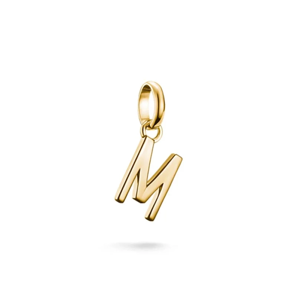 CC Connect Bokstav M Guld i 18K guldpläterat silver