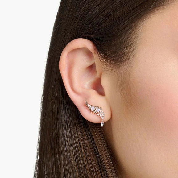 Stiftörhängen Fenixvingar Rosa Stenar Roséguld - Thomas Sabo berlock - Snabb frakt & paketinslagning - Nordicspectra.se