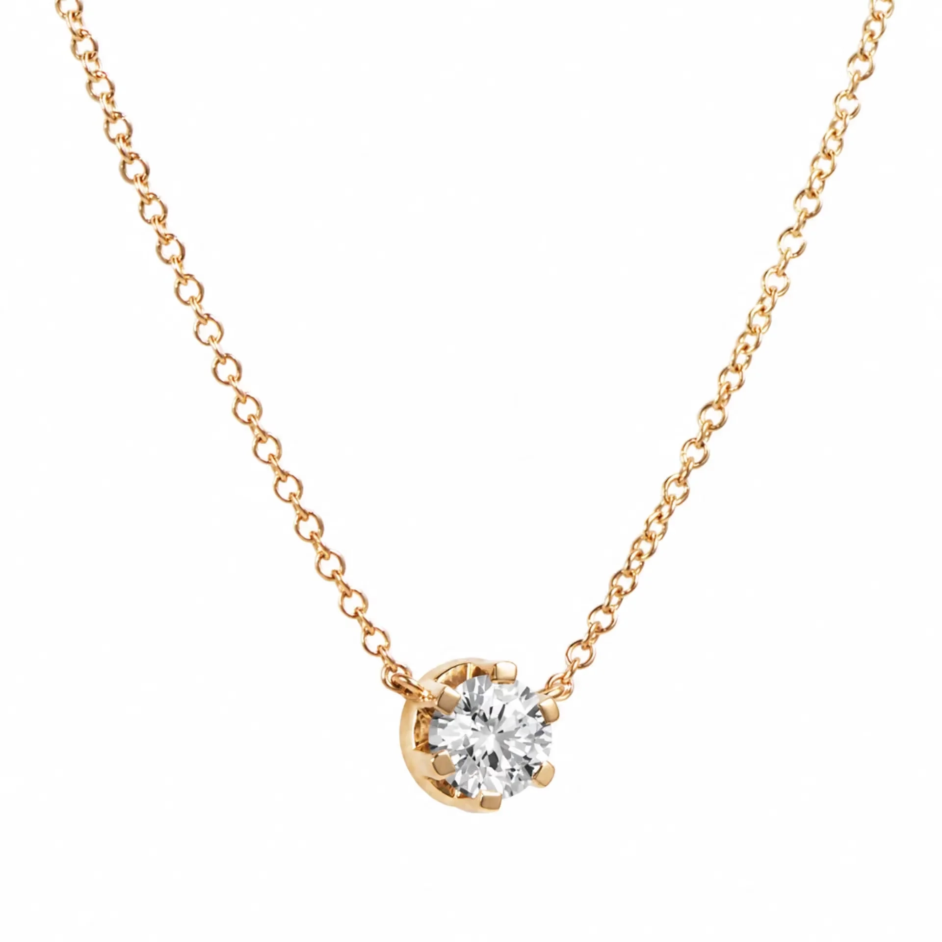 Efva Attling - Crown & Stars Necklace 1.0ct Gold