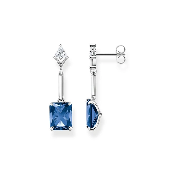 Ohrringe Blauer Stein Silber von Thomas Sabo, Schneller Versand - Nordicspectra.de