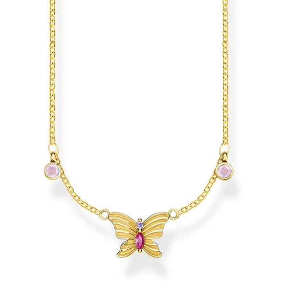 Halsband Fjäril Guld - Thomas Sabo halsband - Snabb frakt & paketinslagning - Nordicspectra.se