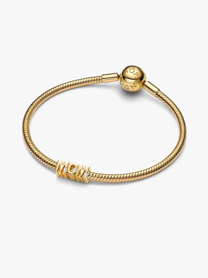 plattiert mit 14 Karat Gold und verziert mit klaren Zirkonia