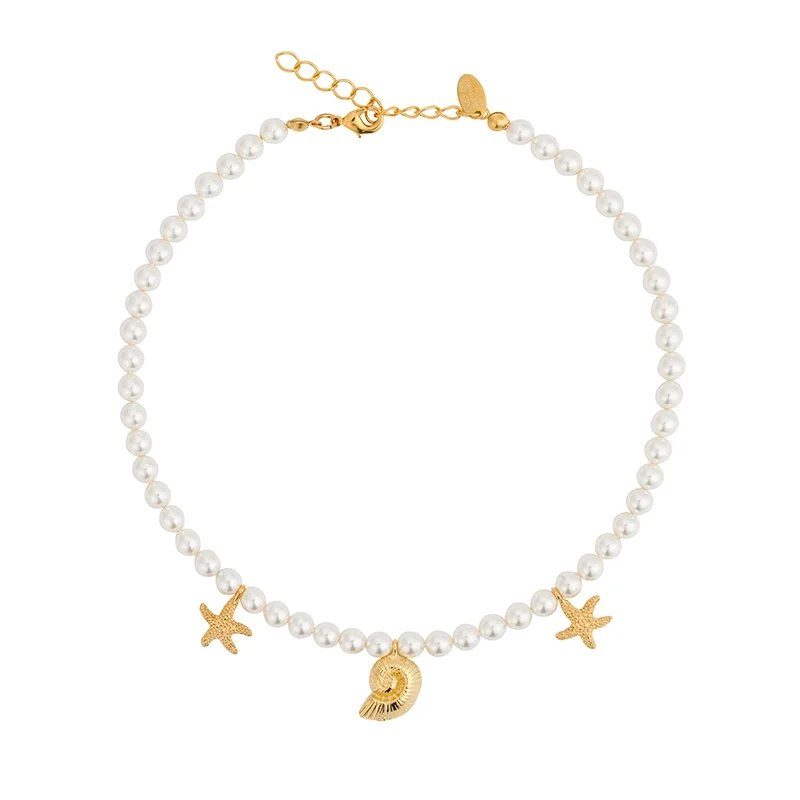 Caroline Svedbom - Ismara Necklace Gold Pearl