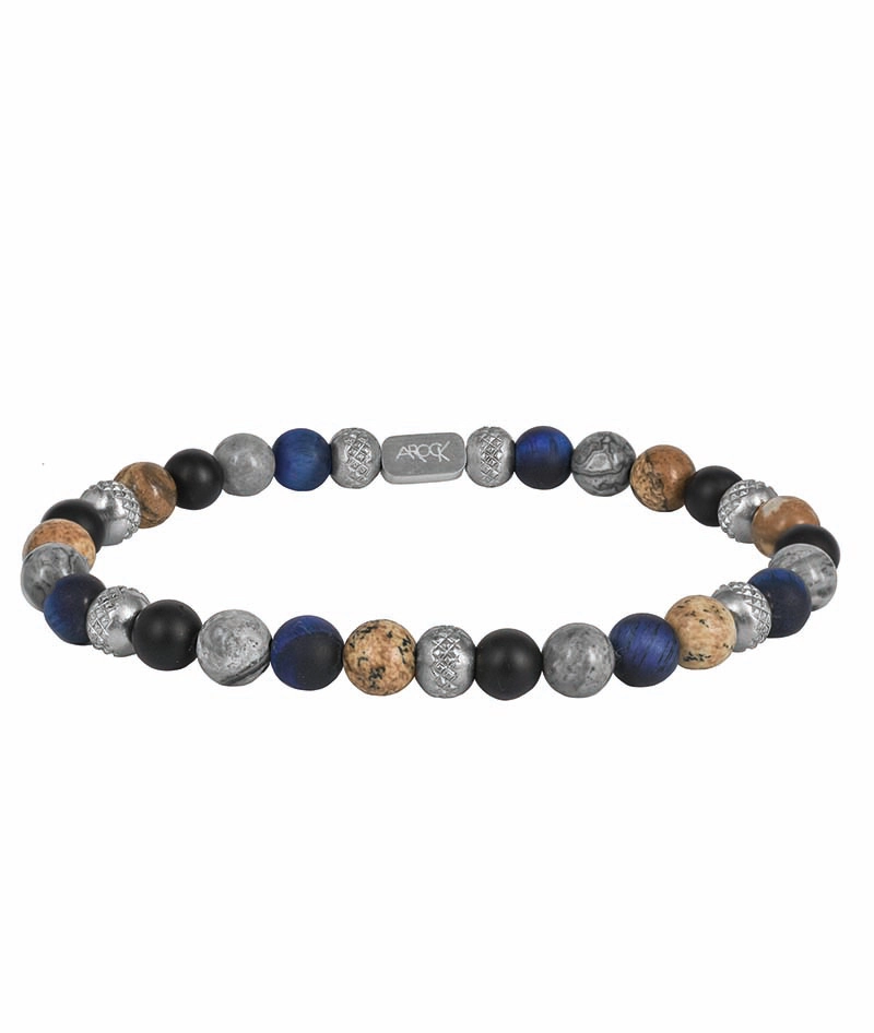 MIKE Armband Stål/Blå - AROCK - Snabb frakt & paketinslagning - Nordicspectra.se