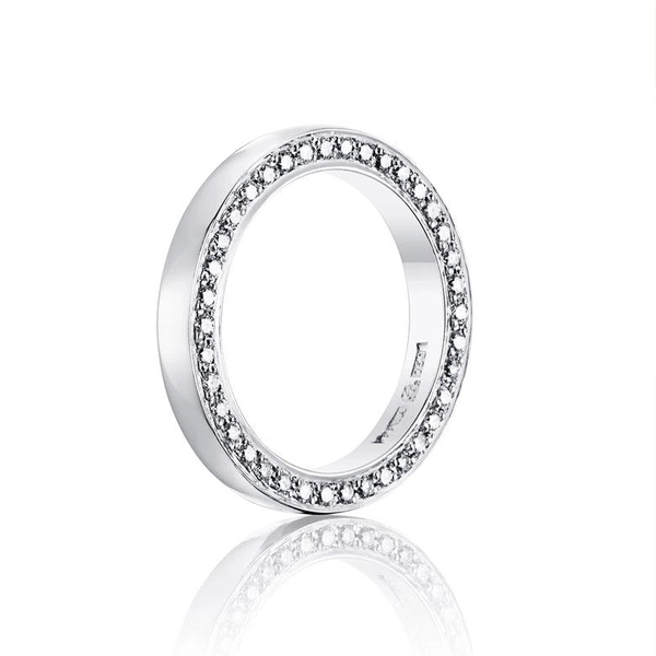 Half Round & Stars On Side Ring White Gold - Efva Attling ringar - Snabb frakt & paketinslagning - Nordicspectra.se