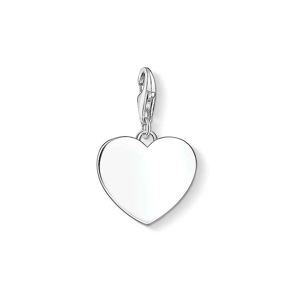 Charm-Anhänger Herz Gravur Silber von Thomas Sabo, Schneller Versand - Nordicspectra.de
