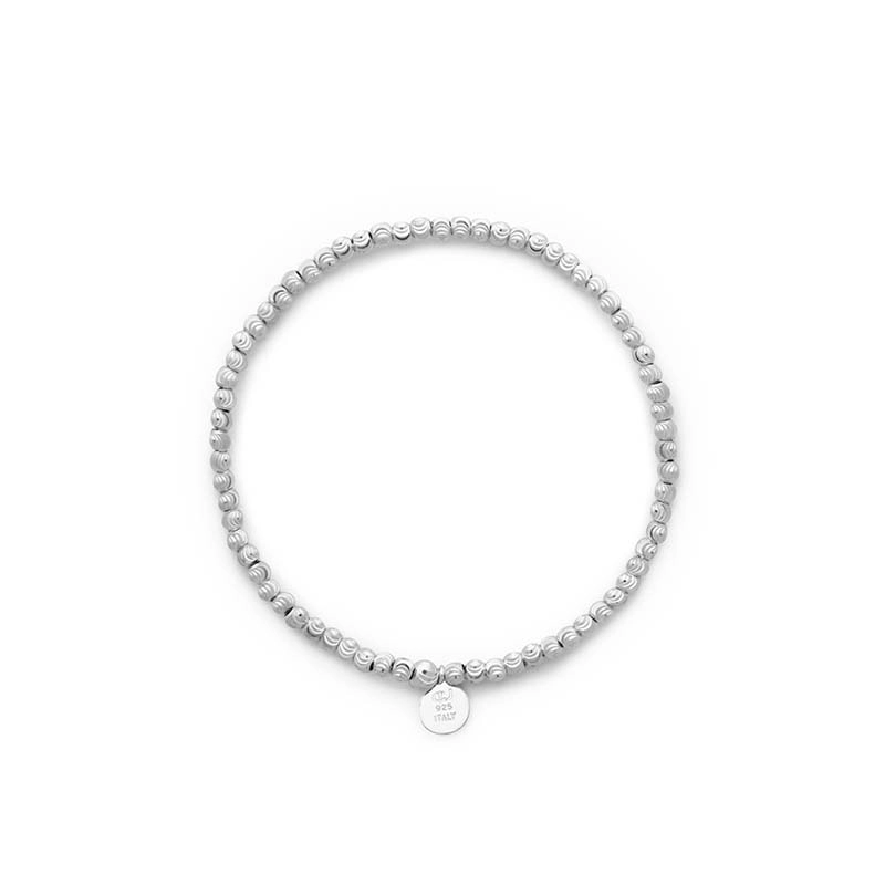 CU Jewellery - Cubic Elastic Bracelet Plain Silver