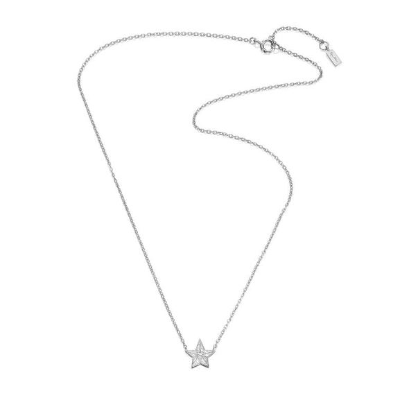 Catch A Falling Star & Stars Necklace White Gold - Efva Attling halsband - Snabb frakt & paketinslagning - Nordicspectra.se