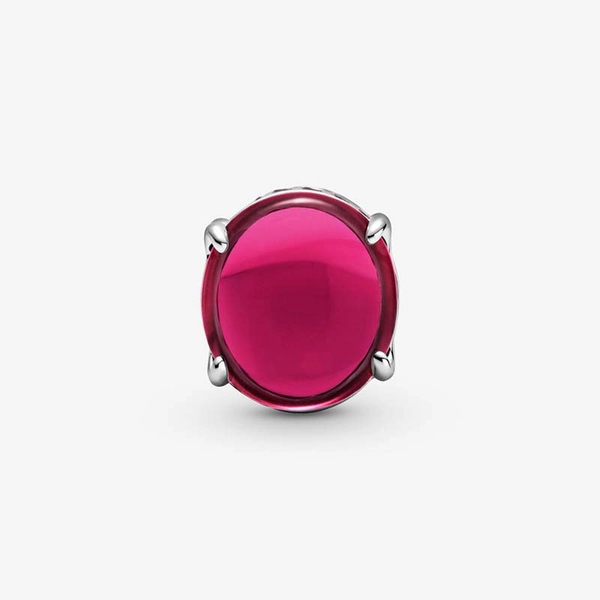 Fuchsia Rose Oval Cabochon Berlock - PANDORA - Snabb frakt & paketinslagning - Nordicspectra.se