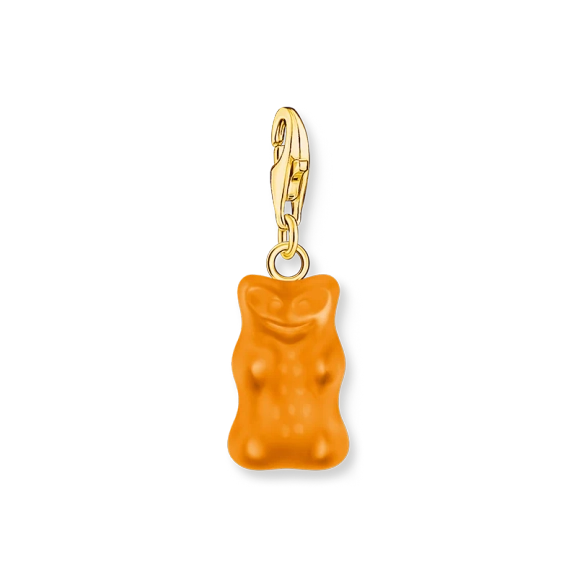 Charm-Goldbären-Anhänger in Orange vergoldet - Thomas Sabo - Nordic Spectra