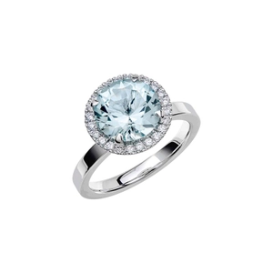 Fairytale 9 Aquamarine White Gold - Wedding & engagement rings - Schalins - Scandinavian design - Nordic Spectra