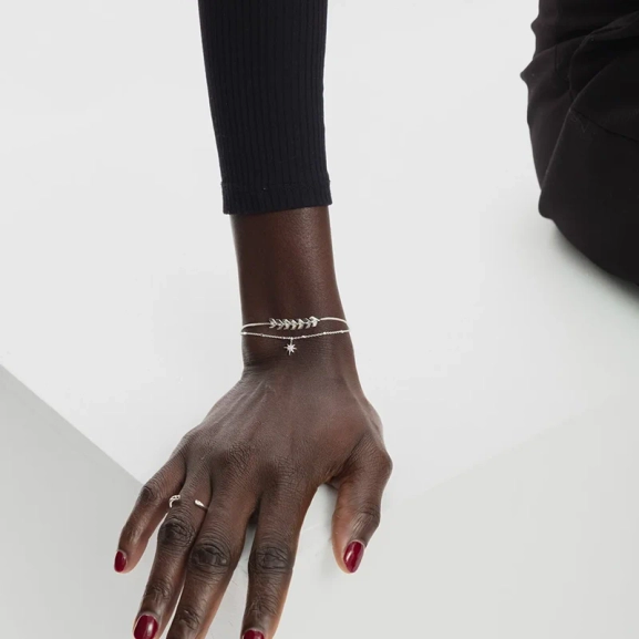 Layers Simone Bracelet Silver - Syster P - Snabb leverans & Gratis paketinslagning - Nordic Spectra