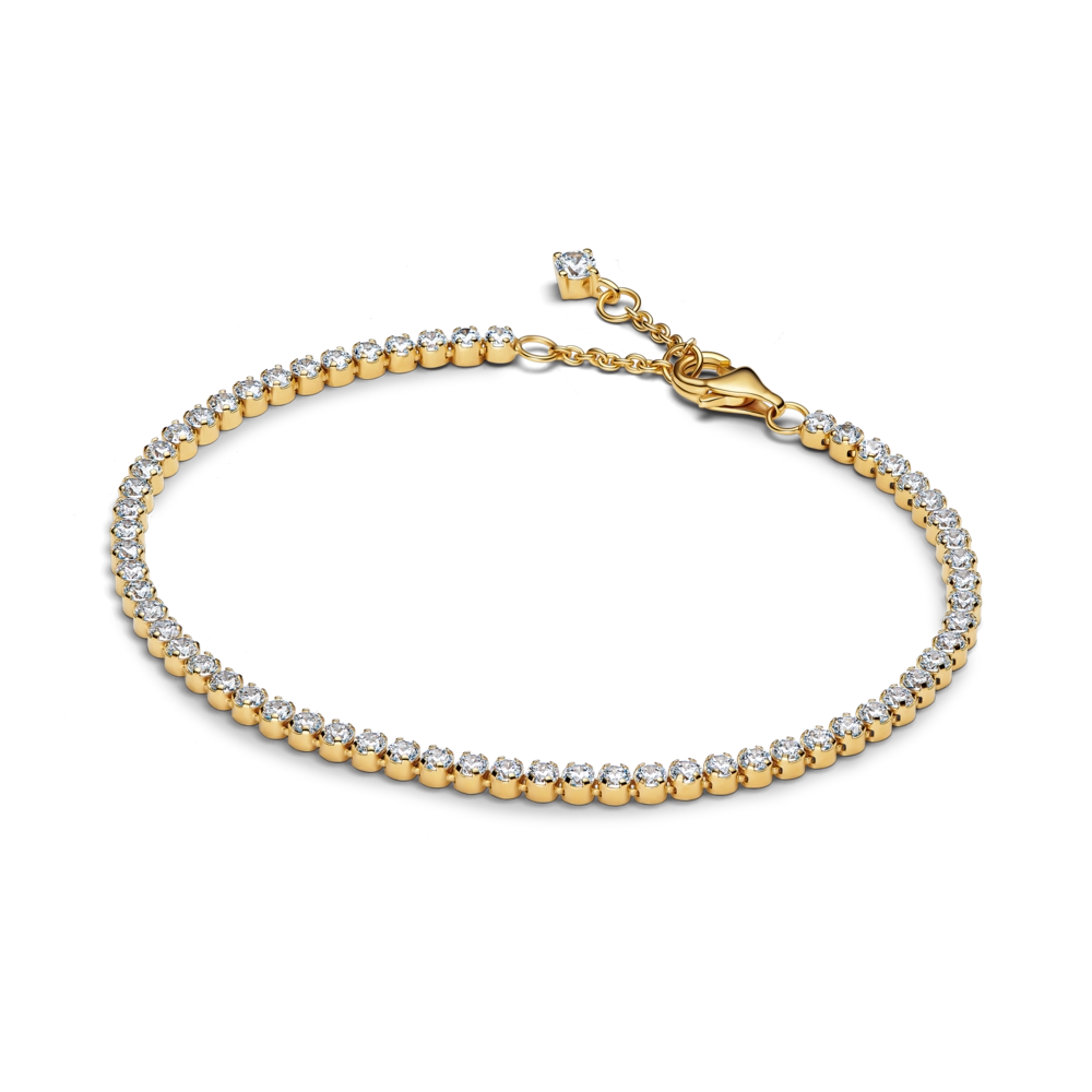 PANDORA - Gnistrande Tennisarmband Guld