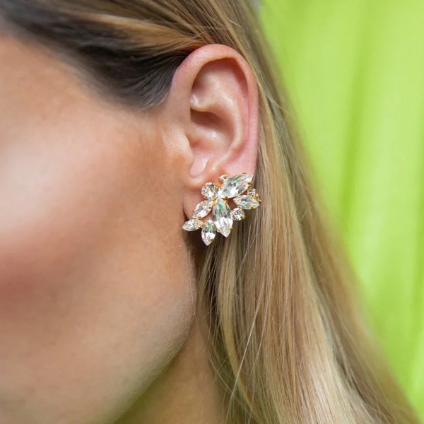 Havanna Earrings Gold Crystal - Caroline Svedbom - Snabb frakt & paketinslagning - Nordic Spectra