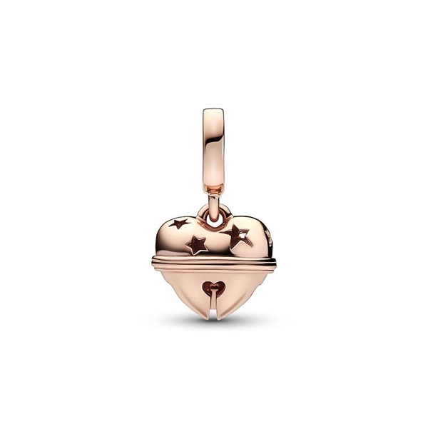 Festive Bell Dangle Charm Rosé - PANDORA - Snabb frakt & paketinslagning - Nordicspectra.se