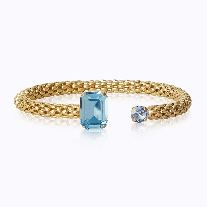 Caroline Svedbom - Daria Bracelet Gold Aquamarine / Light Sapphire