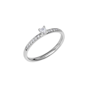 Glint A02 White Gold - Wedding & engagement rings - Schalins - Scandinavian design - Nordic Spectra