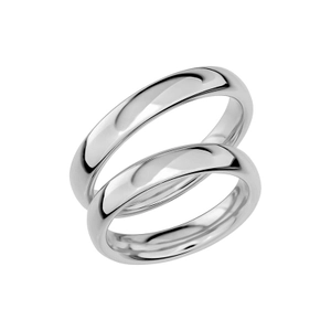 SR1005-4 Platina - Vigsel- & förlovningsringar - Schalins - Fri storleksändring* - Nordic Spectra