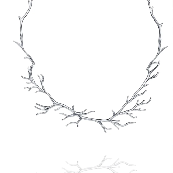 Rötter Collier i silver