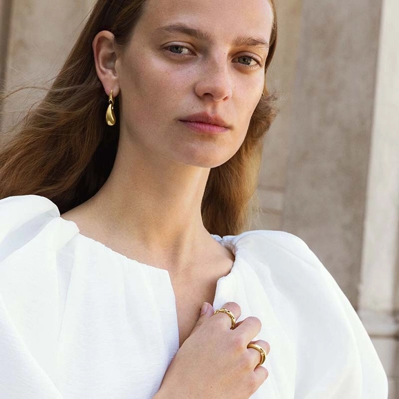 Reflect Link Ring Klein Gold von Georg Jensen, Schneller Versand - Nordicspectra.de