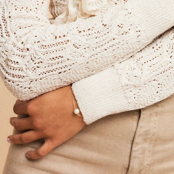 Lilian Bracelet L Gold - Edblad - Snabb leverans - Gratis paketinslagning
