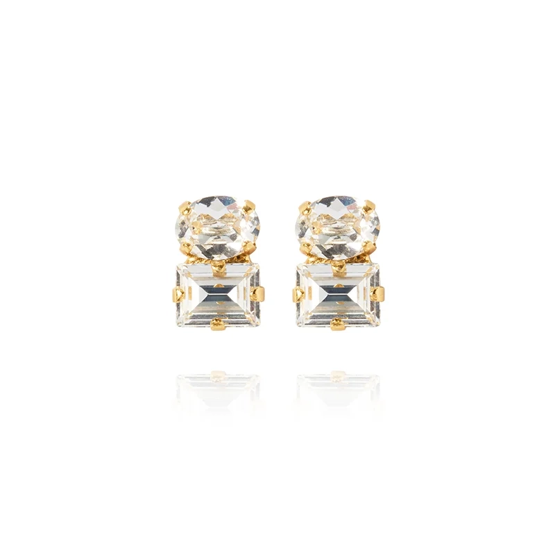 Caroline Svedbom - Cleo Earrings Gold Crystal