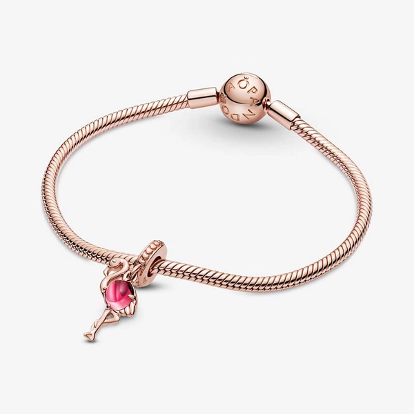 Flamingo i Rosa Muranoglas Berlock - PANDORA - Snabb frakt & paketinslagning - Nordicspectra.se