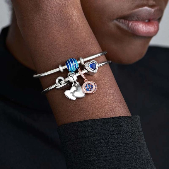 Mor och Son Hjärtberlock Silver - PANDORA - Snabb frakt & paketinslagning - Nordicspectra.se
