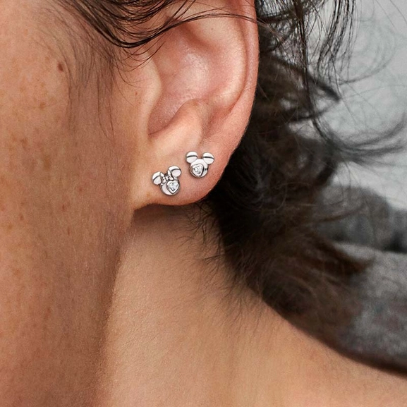 Disney Micky Maus & Minnie Maus Silhouetten Ohrringe von PANDORA, Schneller Versand - Nordicspectra.de