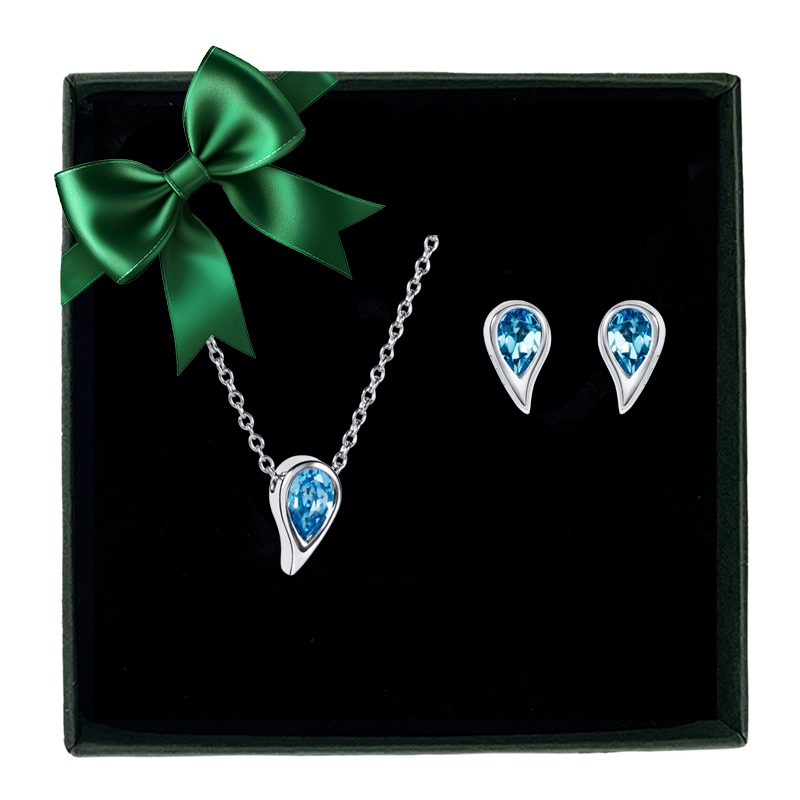 Presentset Sparkle Of Life Single Blue Topaz
