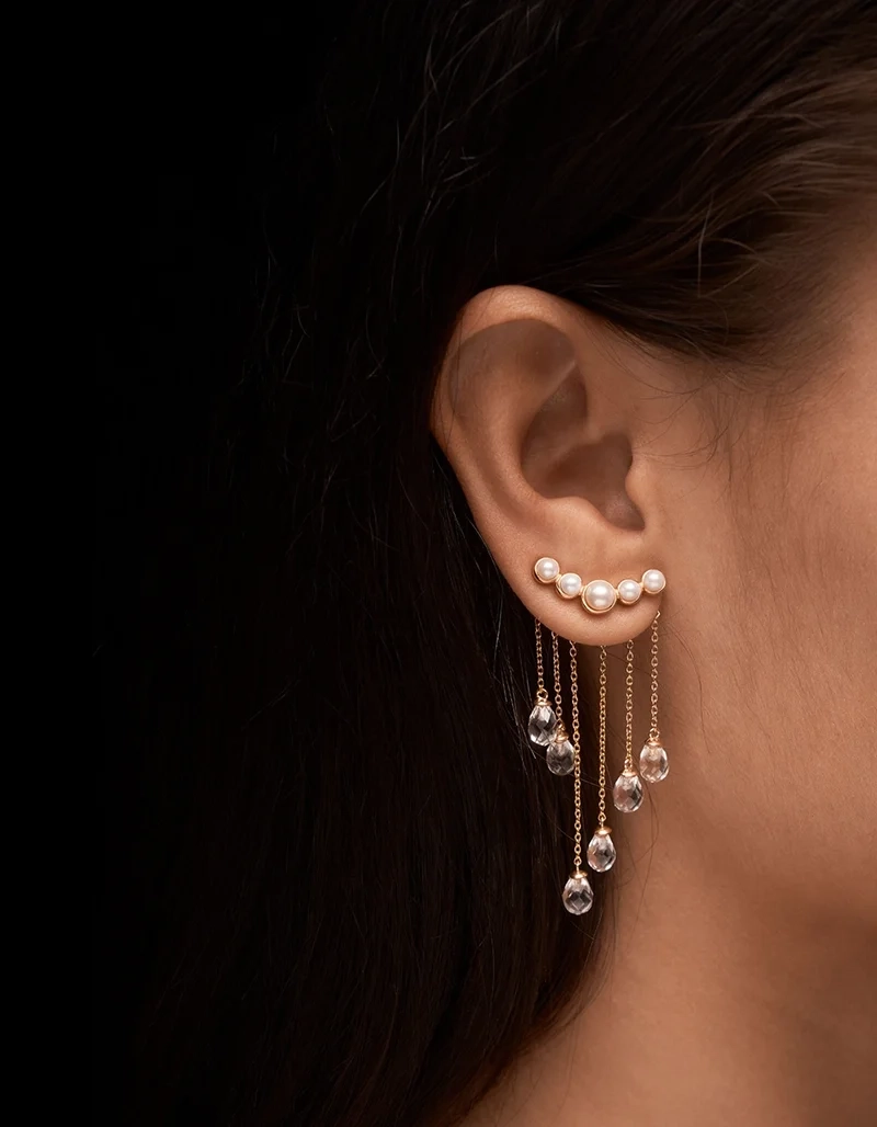 Rain Earring Gold - Maria Nilsdotter - 1-2 dagars leverans - Nordic Spectra