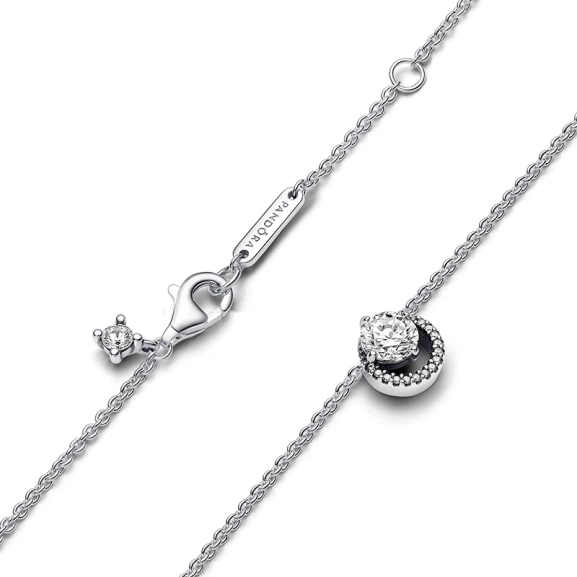 Funkelnder Runder Strahlenkranz Collier-Halskette - PANDORA - Nordic Spectra