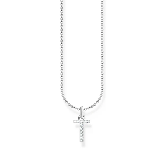 Glittrande Bokstavshalsband T - Thomas Sabo - Snabb leverans & paketinslagning - Nordic Spectra
