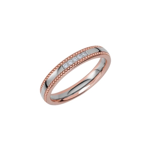 Reflection 18 Rose Gold/White Gold - Wedding & engagement rings - Schalins - Scandinavian design - Nordic Spectra