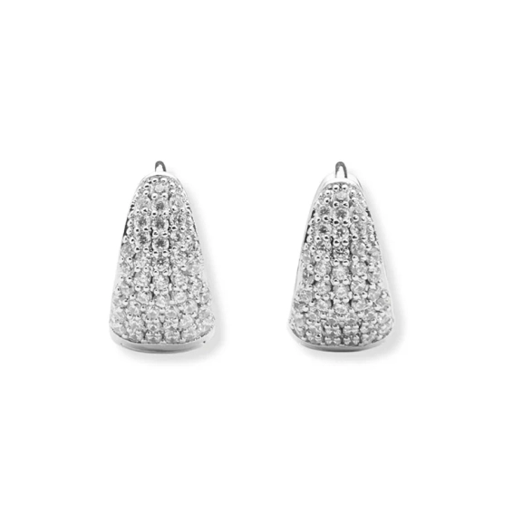 Weekend Wander Örhängen i silverpläterad mässing med cubic zirconia