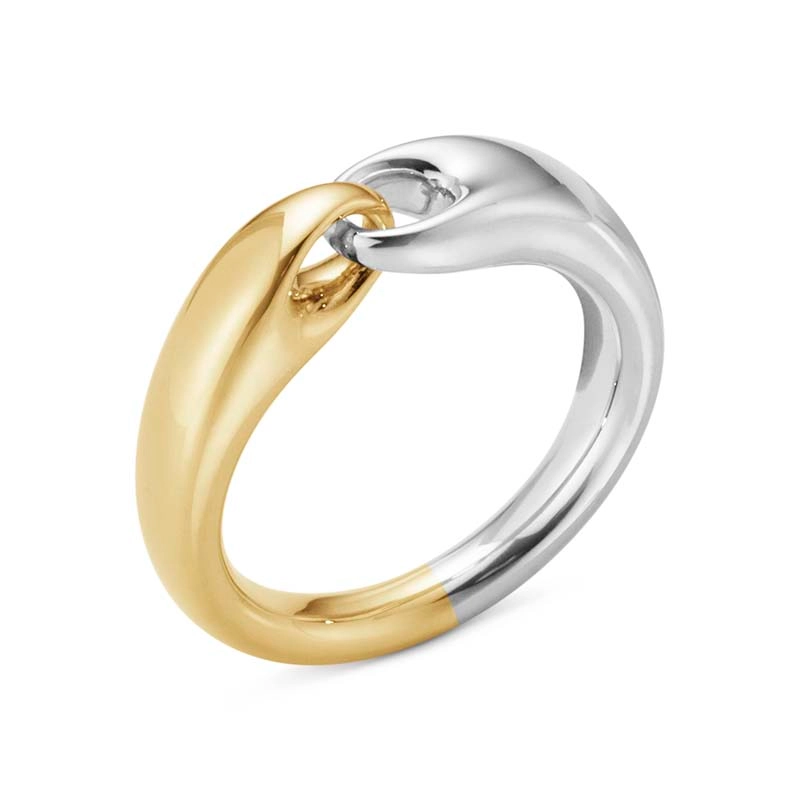 Georg Jensen - Reflect Ring Smal Silver/Guld