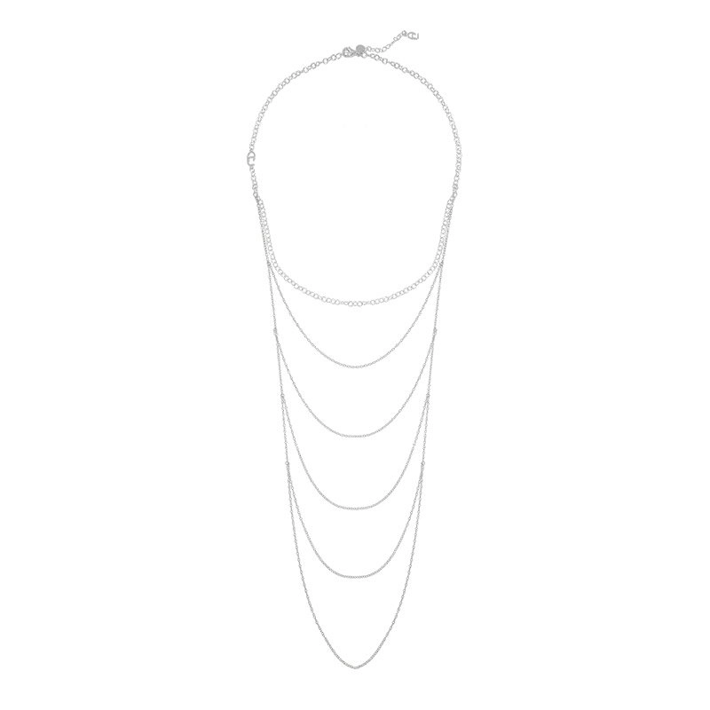 CU Jewellery - CU Draped Necklace Silver