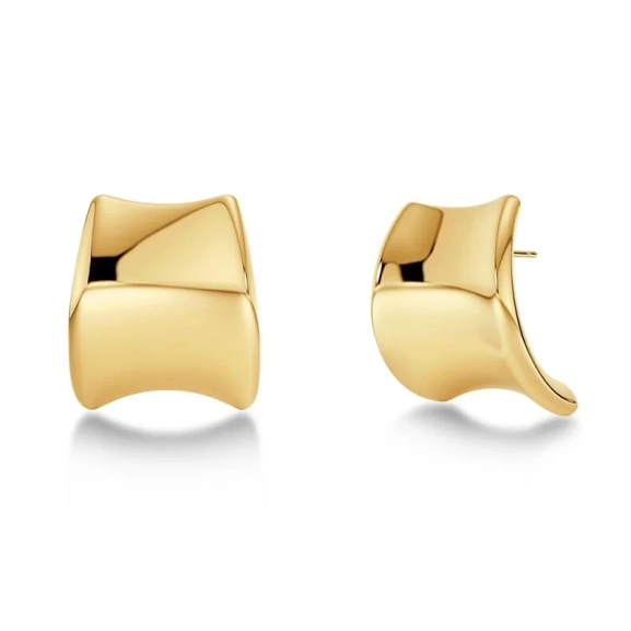 Guldpläterade Cane Studs örhängen från Edblad