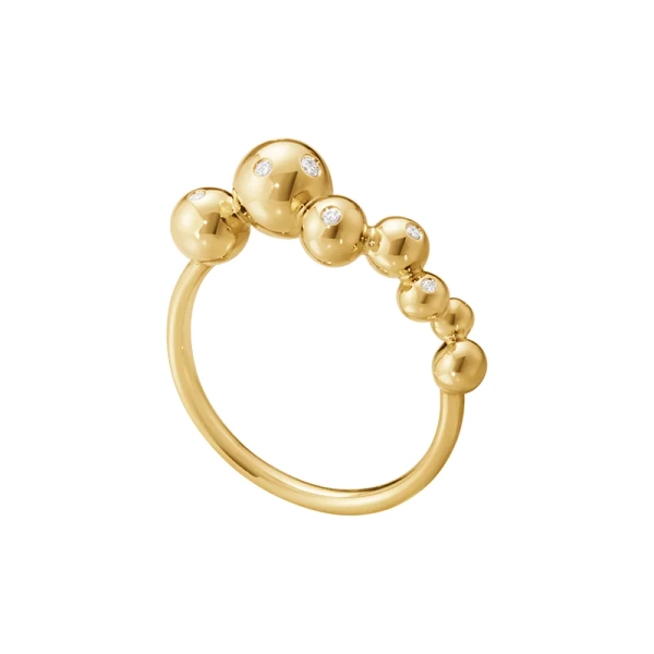 Moonlight Grapes Ring med Diamanter Guld - Georg Jensen - Designsmycken med snabba & trygga leveranser - Nordic Spectra