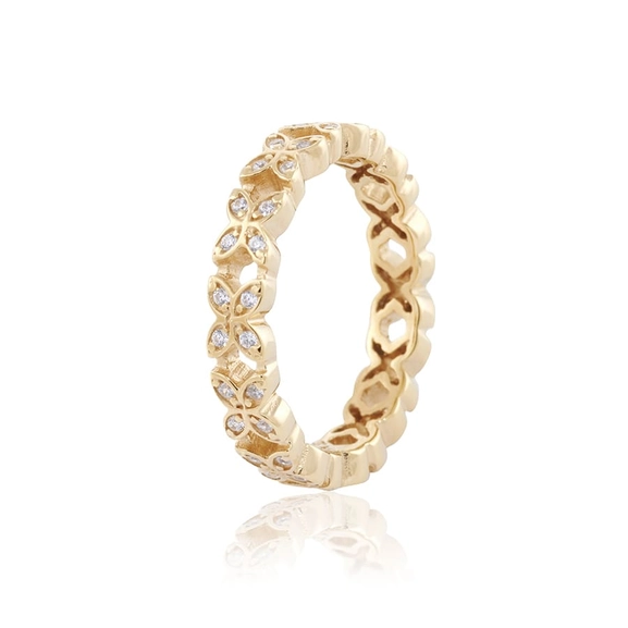 Sparkling Ellipse Mini Ring Guld - Carolina Gynning Ringar - Snabb frakt & paketinslagning - Nordicspectra.se