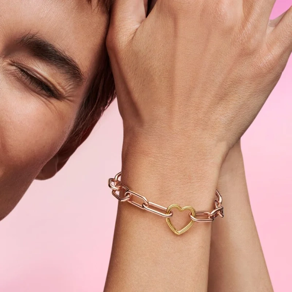 Pandora ME Öppningsbar Hjärtlänk Guld - PANDORA - Snabb leverans & paketinslagning - Nordic Spectra